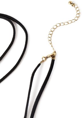 Forever 21 Metal Casted Stone Necklace