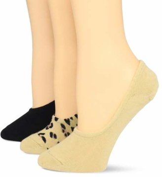 K. Bell Socks Womens 3 Pair Pack Animal Solid Liner