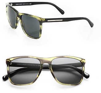 Giorgio Armani 55MM Acetate Wayfarer Sunglasses