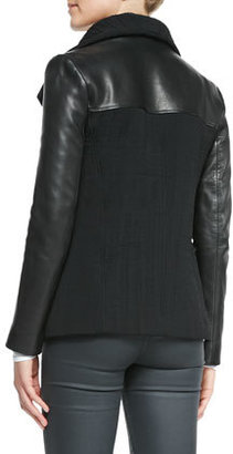 Helmut Lang Blizzard Knit/Leather Jacket