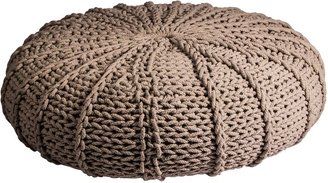 House of Fraser Broste Copenhagen Pouf with cotton/poly filling in ivory 85x23cm