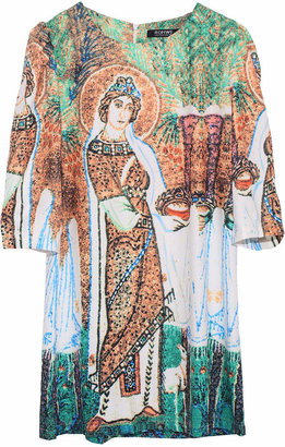 Romwe Windstorm Art Digital Print Dress