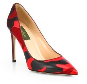 Valentino Camouflage Leather Pumps