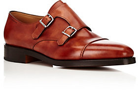 John Lobb Men's William Monk Shoes-BROWN, TAN