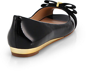 Tory Burch Trudy Patent Leather Demi-Wedge Flats