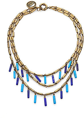 Giles & Brother Multi Strand Tube Bead Necklace