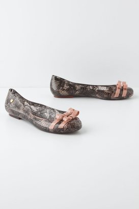 Anthropologie Ribbon Wrapped Ballet Flats