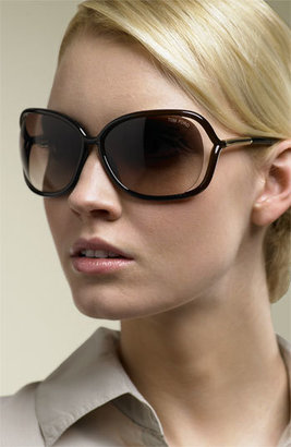 Tom Ford 'Raquel' 68mm Oversized Open Side Sunglasses