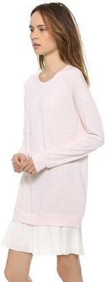 Clu Pleated Sweatshirt Dress