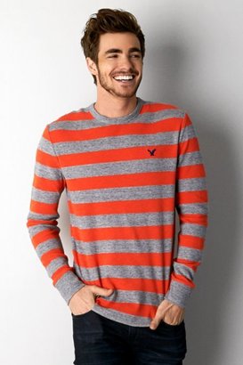 American Eagle Outfitters Black Heritage Striped Thermal