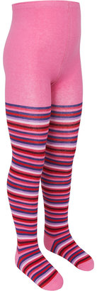 Country Kids Pink Stripe Cotton Tights