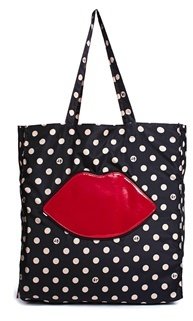 Lulu Guinness Spotty Foldaway Shopper Bag