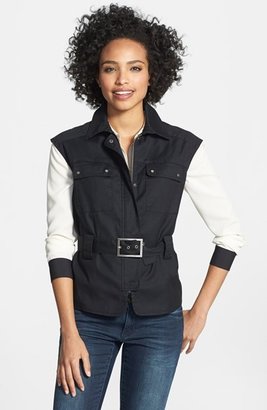 Adrianna Papell Belted Safari Vest