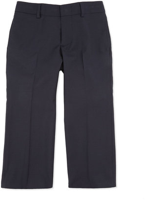 Ralph Lauren Childrenswear Woodsman Flat-Front Suit Pants, Navy, 2T-3T