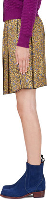 Marc Jacobs Mustard Silk Zuzanna Skirt