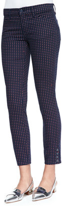 Tory Burch Emmy Printed Skinny Ankle Pants