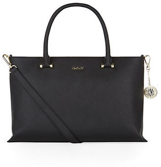 DKNY Medium Saffiano East/West Tote with Strap