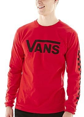 Vans Classic Red Long-Sleeve Graphic Tee