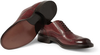 O'Keeffe Felix Hand-Polished Thick-Sole Leather Wingtip Brogues