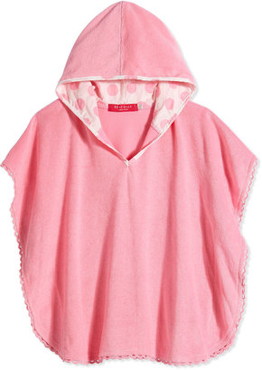Seafolly Lace-Trim Terry Coverup, Blush Pink, Girls' 0-7