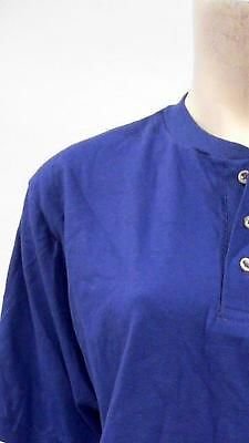 Lands' End Lands End NEW Womens M Shirt Top Pull Over Henley Solid Blue Casual CHOP 3PP3z1