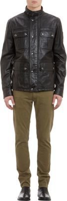 Belstaff Waxed Leather Warrington Jacket