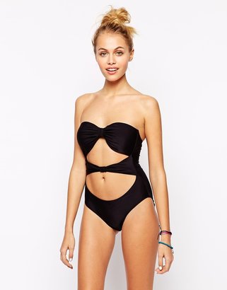 By Caprice Mojito Cut Out Bow Swimsuit