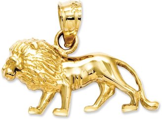 Macy's 14k Gold Charm, Lion Charm