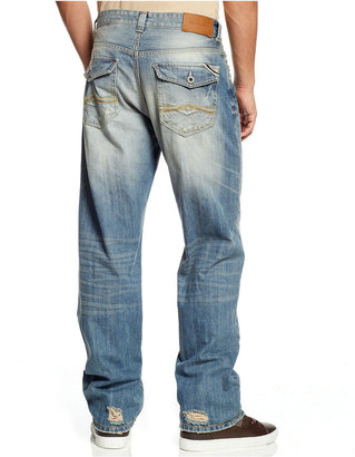 Sean John Big & Tall Selvedge Flap Pocket Jeans