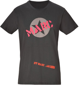 Marc by Marc Jacobs Washed Ink Star Logo Print Cotton T-Shirt