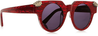 House of Holland Fister V2 round-frame acetate sunglasses