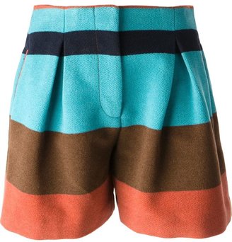 See by Chloe striped shorts