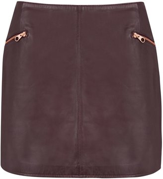 Ted Baker Gumley leather skirt