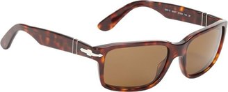 Persol Rectangular Frame Sunglasses-Colorless