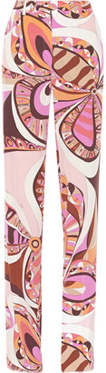 Emilio Pucci Printed silk crepe de chine wide-leg pants