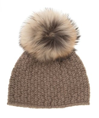 Inverni Fur Pom Pom Hat