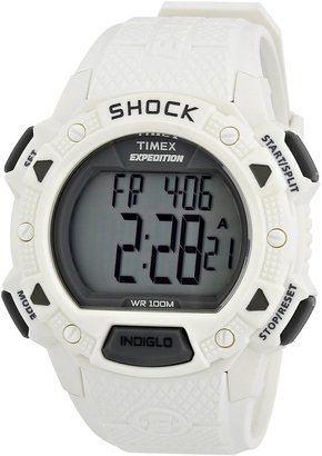 Timex Men's T49899 White Resin Quartz Watch with Dial
