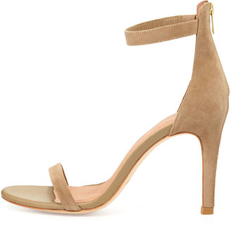 Joie Abbott Suede Naked Sandal, Cement