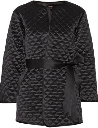 Adam Lippes Quilted silk-satin jacket