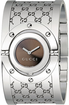 Gucci YA112401 Twirl Collection stainless steel watch