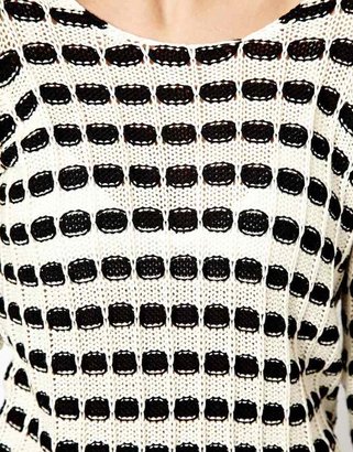 Only Geo Knit Sweater