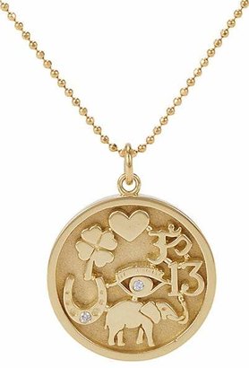 Jennifer Meyer Women's Good Luck Charm Pendant Necklace - Gold