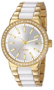 Esprit Ladies stainless steel watch with ceramic links