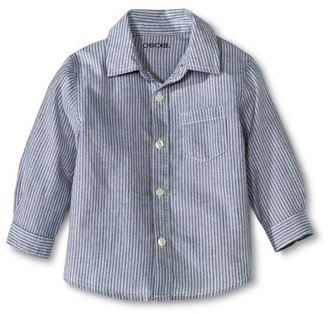 Cherokee Infant Toddler Boys' Button Down Pinstripe Shirt