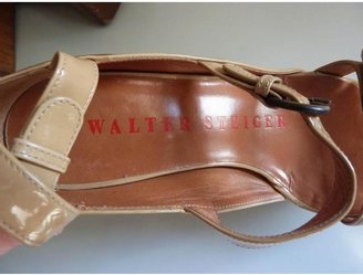 Walter Steiger Beige Patent leather Sandals