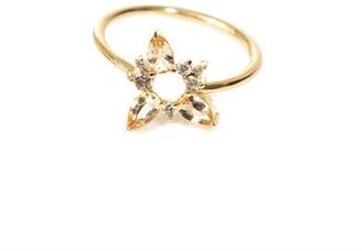 FERNANDO JORGE Diamond, topaz & gold Electric Spark ring
