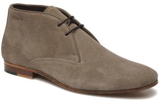 Azzaro Men's Pintal Rounded toe Lace-up Shoes in Beige