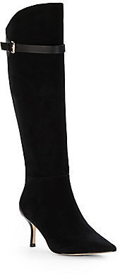 Ivanka Trump Suede Point Toe Boots