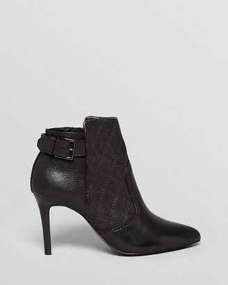 Tory Burch Pointed Toe Booties - Orchard Quilt High Heel