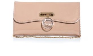 Christian Louboutin Riviera patent-leather clutch